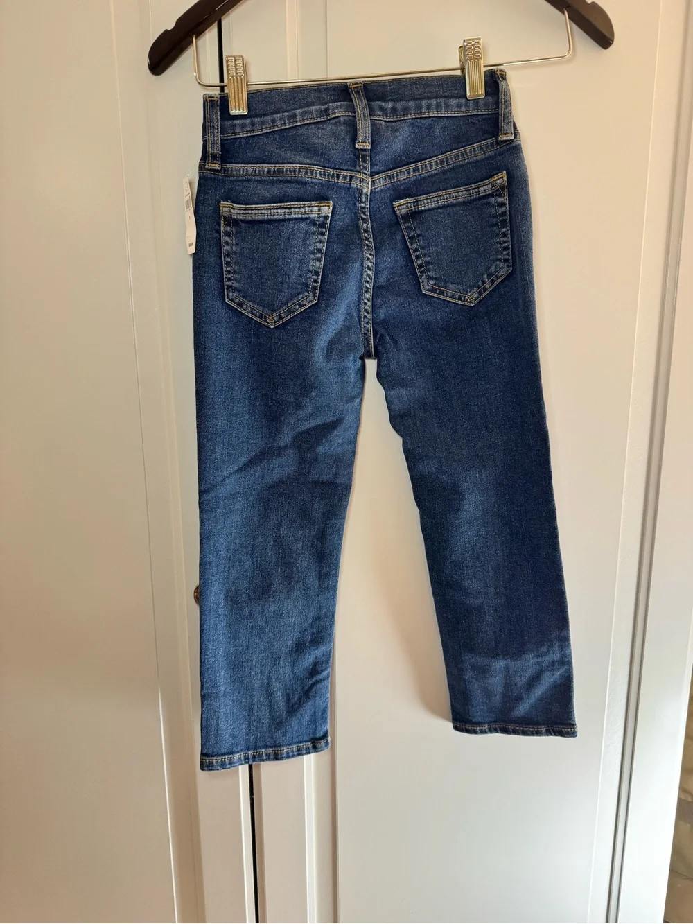 GAP Straight Leg Denim Jeans Size 5 Blue Medium Wash Pockets Cotton